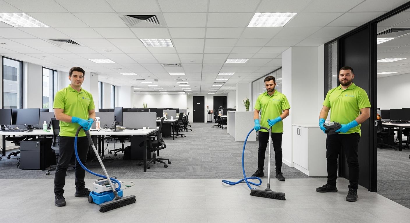 End of lease cleaning team at work