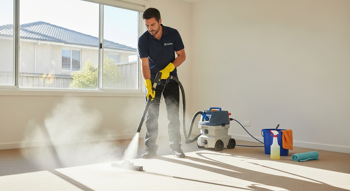 Carpet steam clean during bond clean