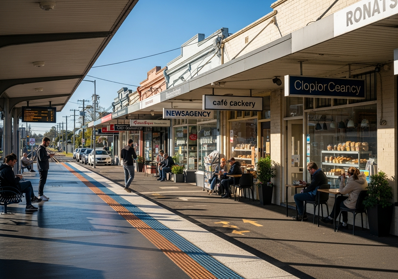 Rosanna station and village