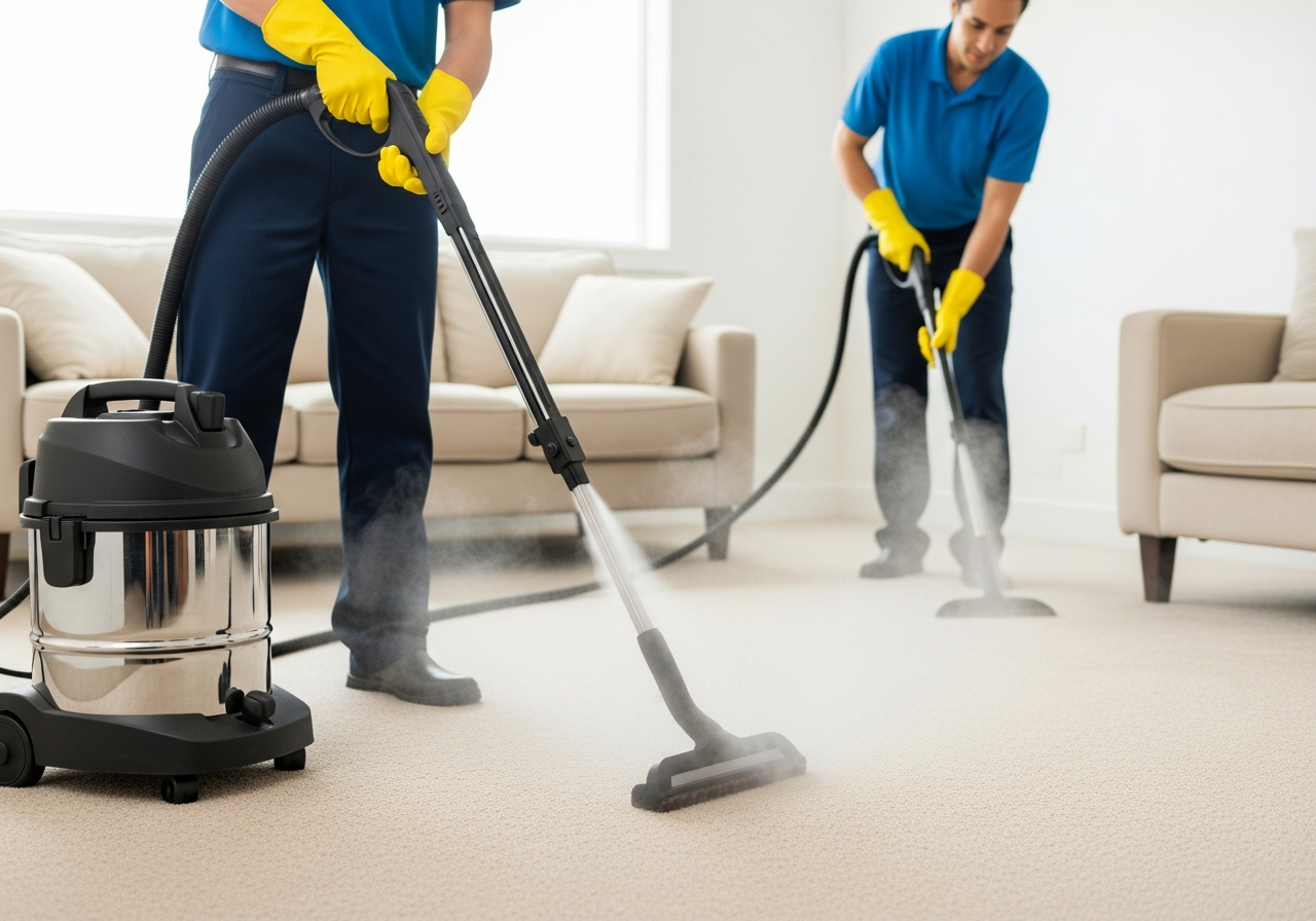 Carpet steam cleaning during end of lease clean