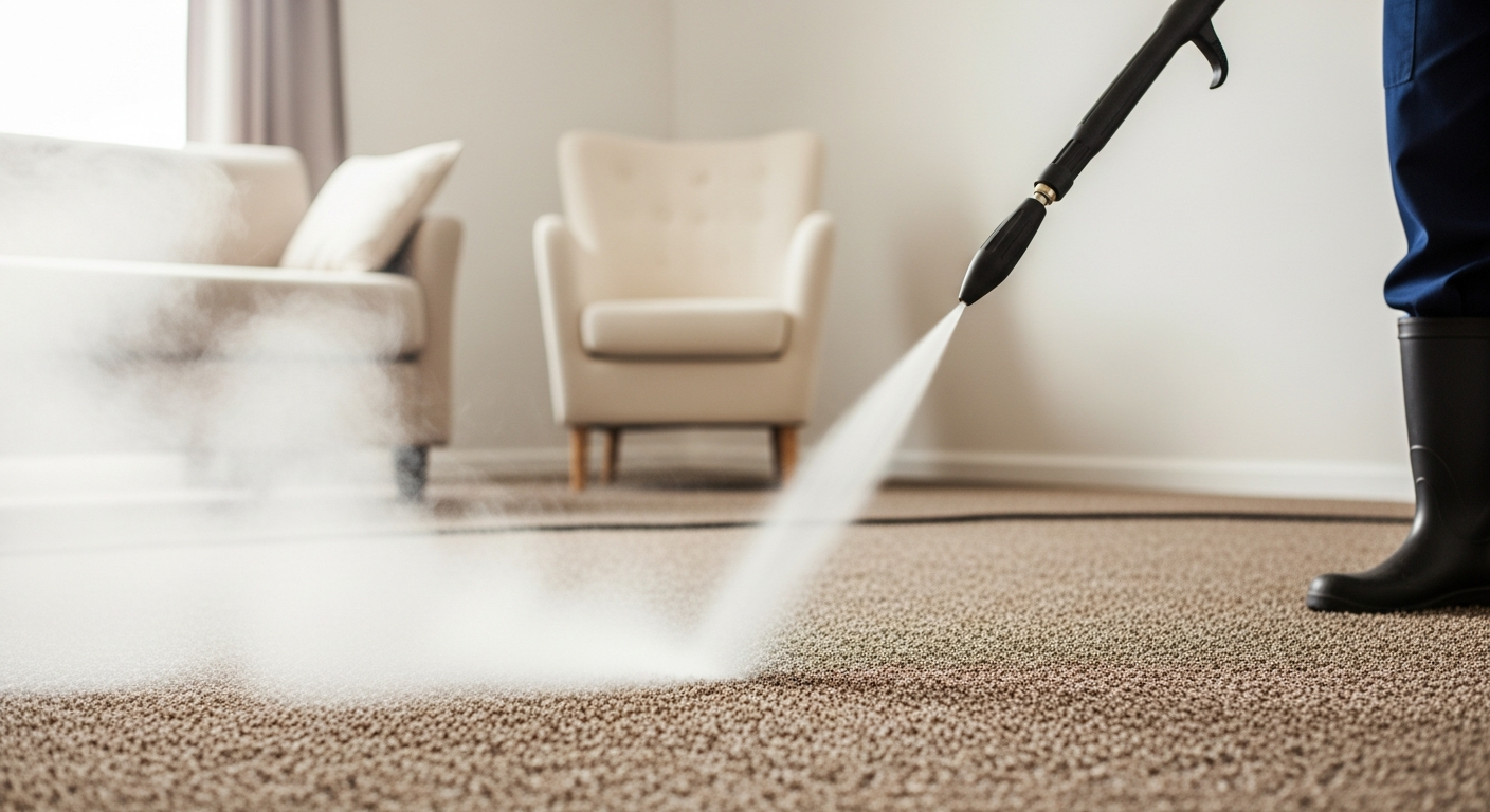 Carpet steam cleaning