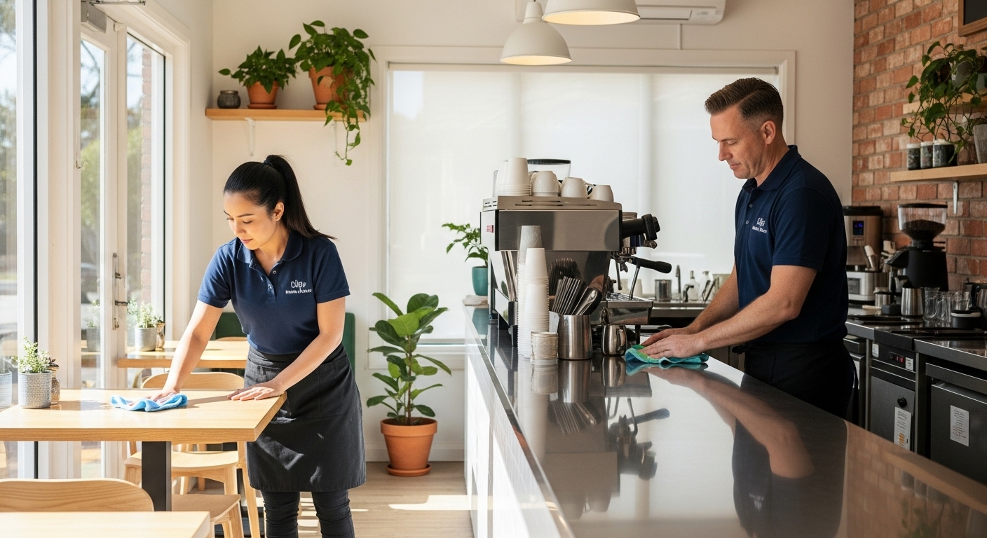 Professional cleaners in Balgowlah café