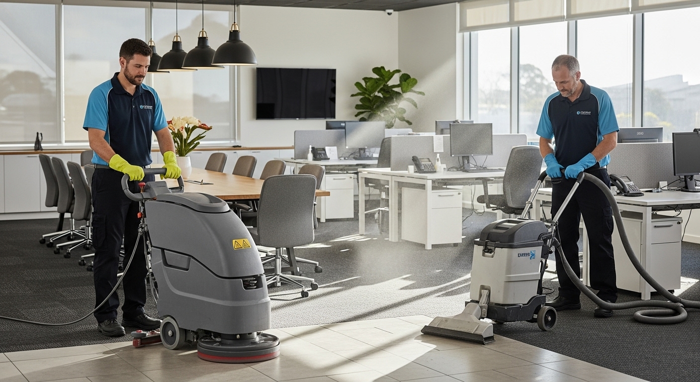 Professional cleaners in Albury office