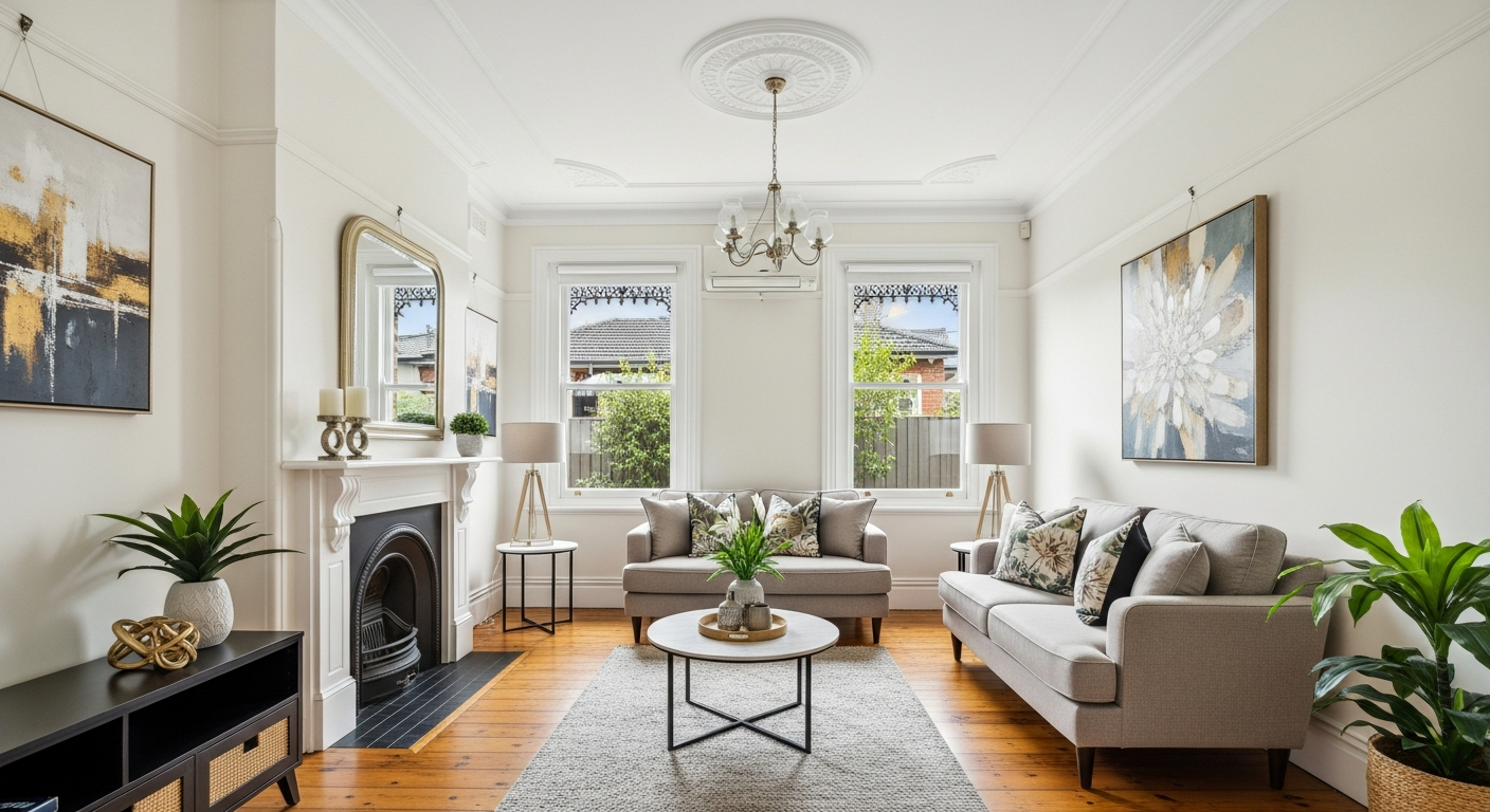 Clean lounge ready for bond inspection