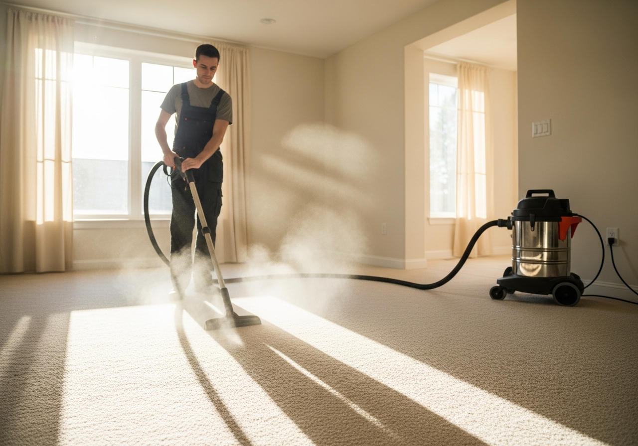 Carpet steam cleaning