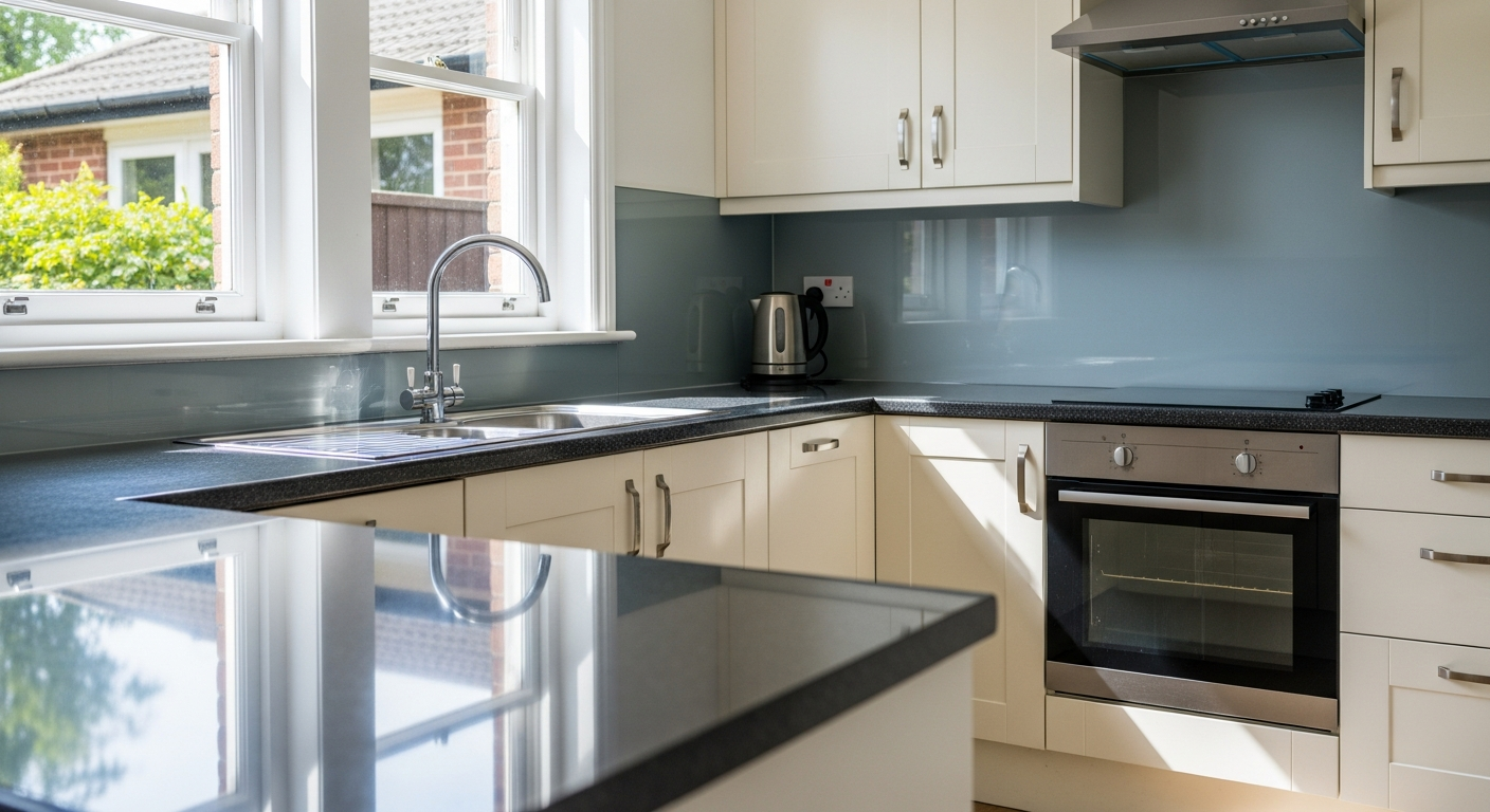 Clean kitchen after move-out cleaning