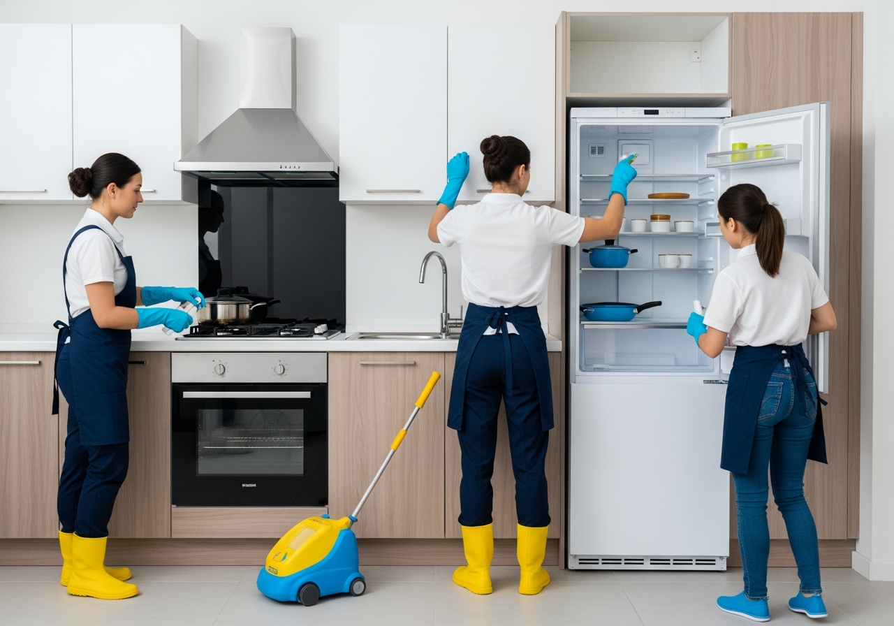 vacate cleaning kitchen