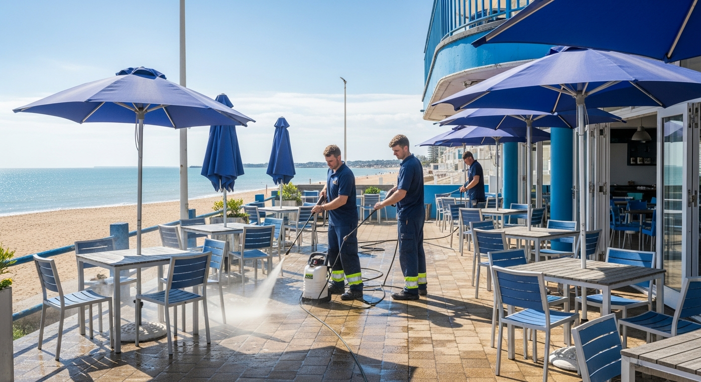 Beachfront cafe cleaning Ramsgate Beach