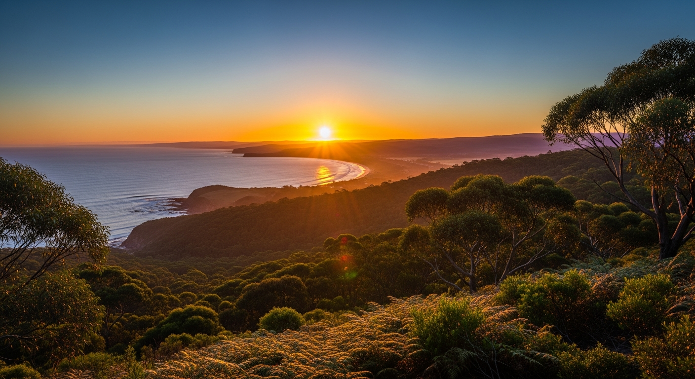 Arthurs Seat coast sunrise
