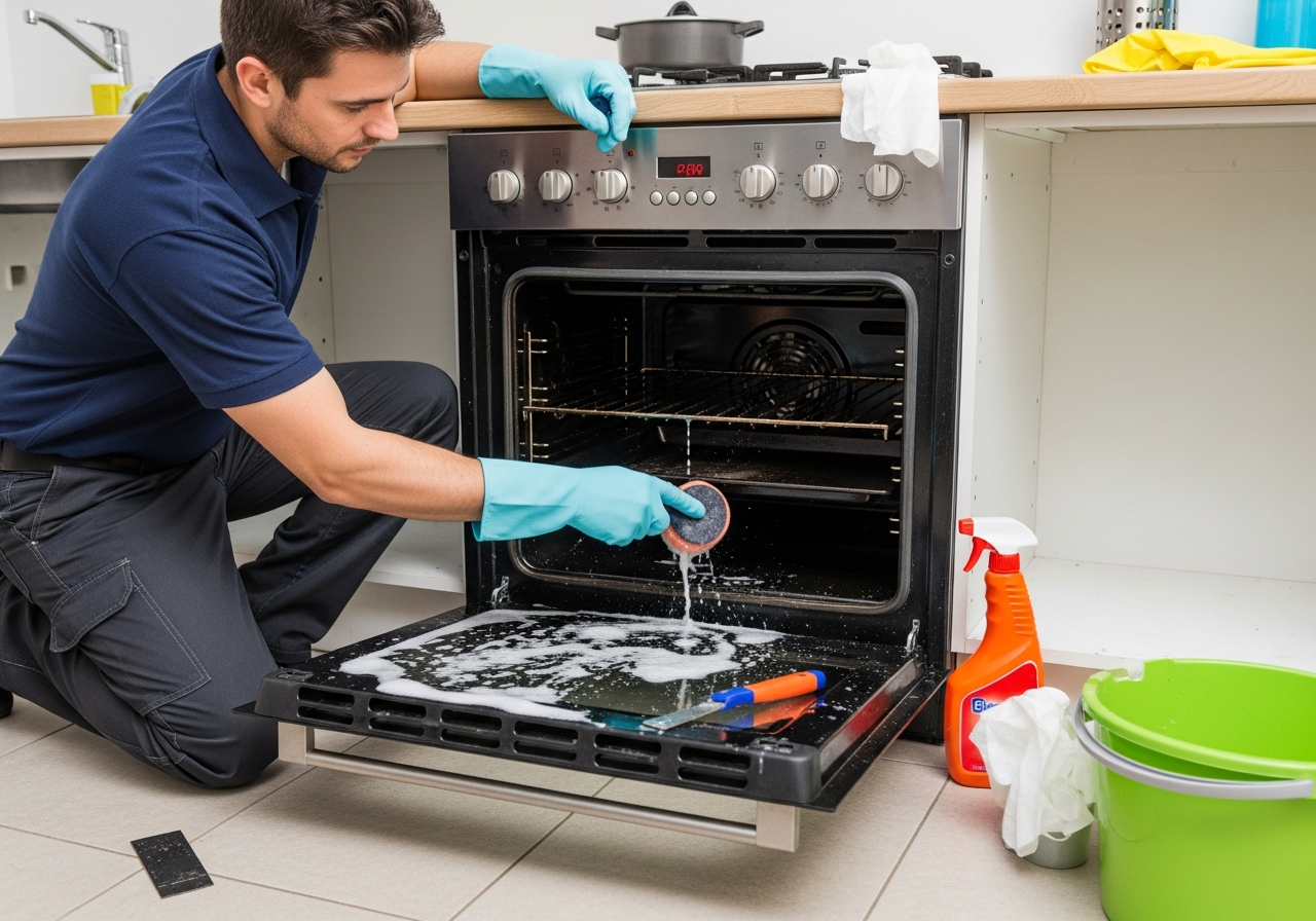 Oven cleaning