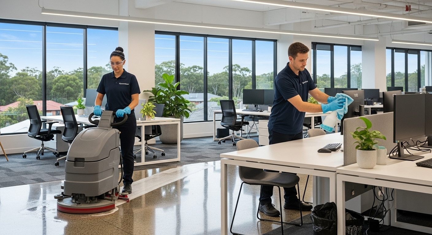 Commercial cleaners in Beaumont Hills office