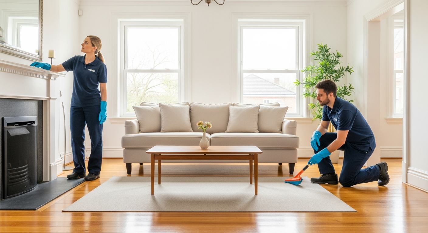 Inspection-ready living room