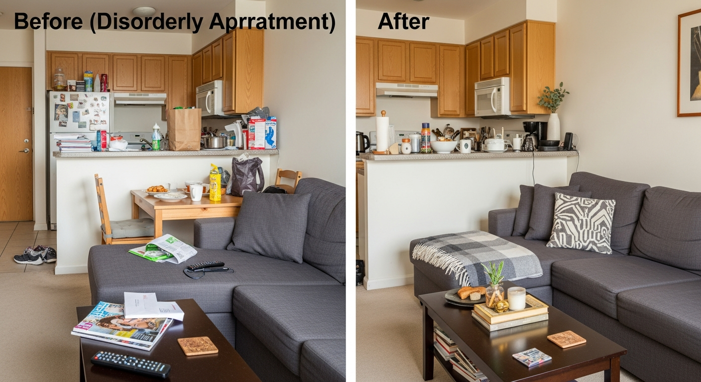 Before and after bond clean