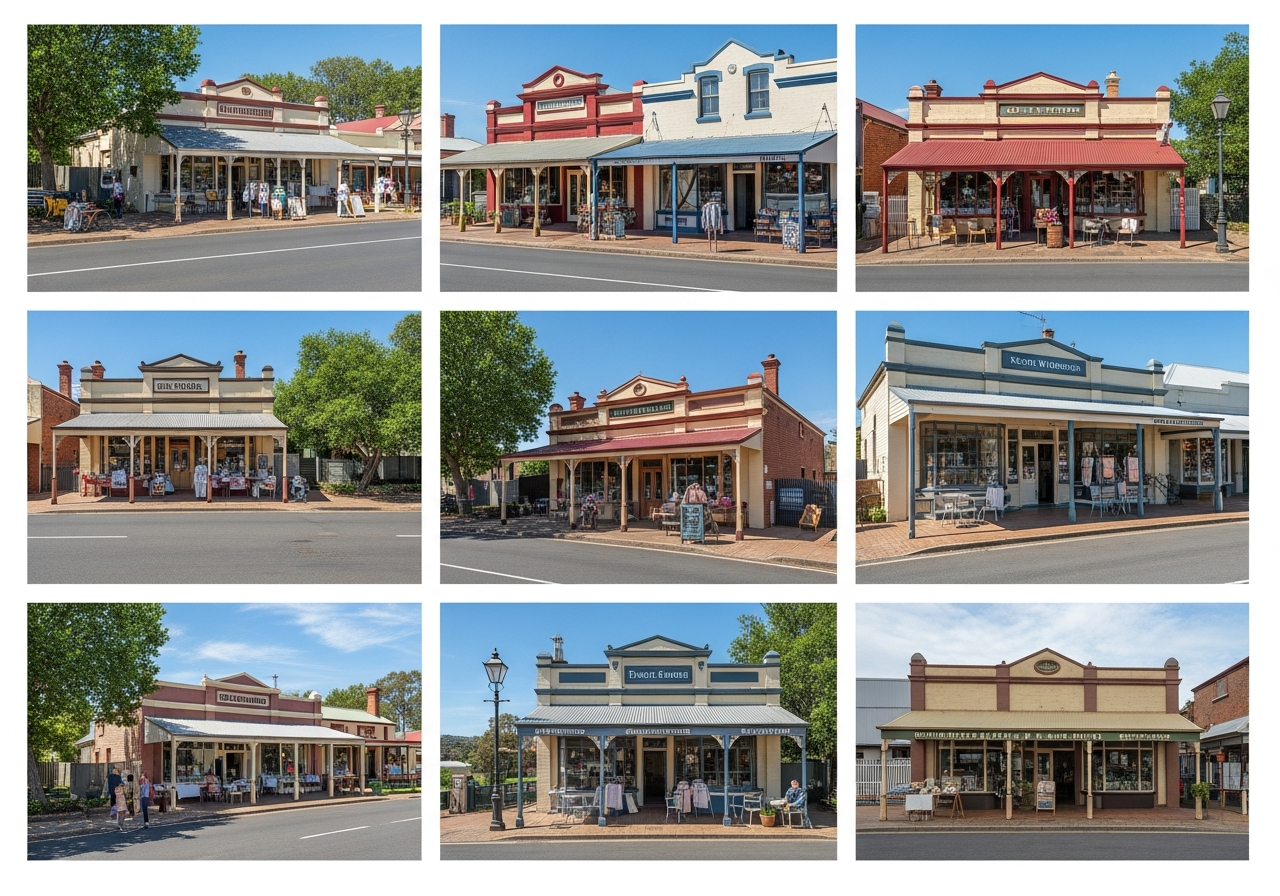 South Windsor riverside and shops