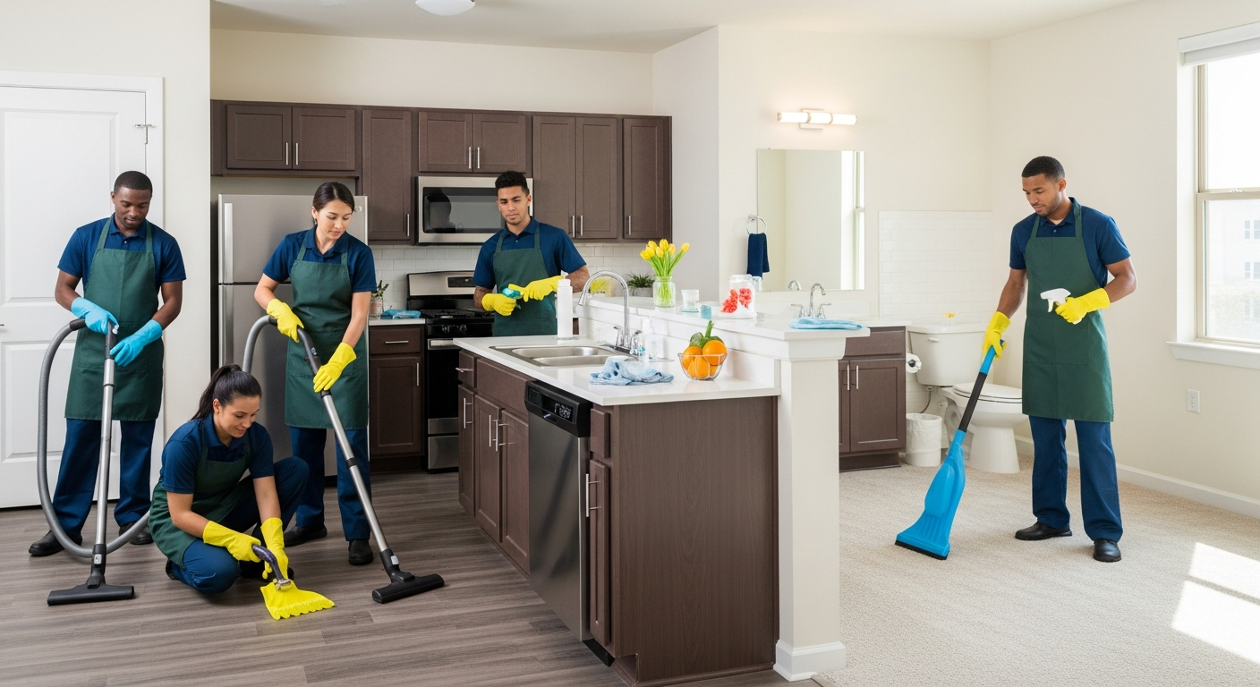 End of lease cleaning team