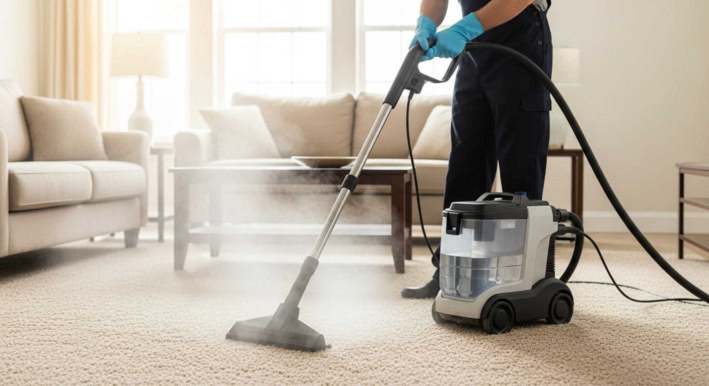 Carpet steam cleaning
