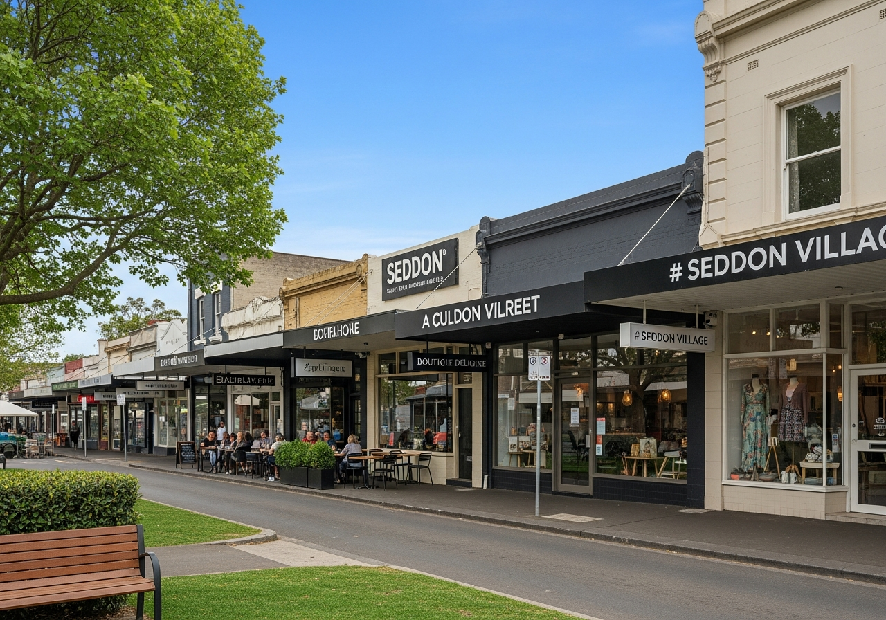 Seddon village cafes and shops