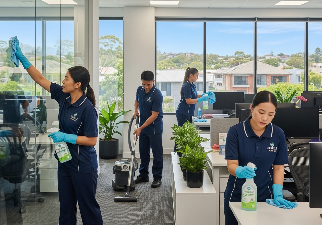 Professional cleaners in Arncliffe office