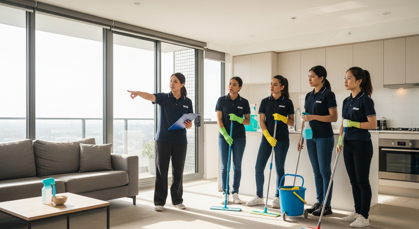 end of lease cleaning team in Melbourne unit