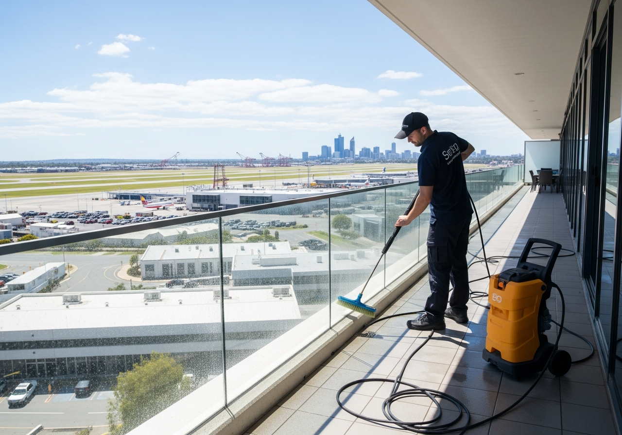 balcony cleaning Perth Airport