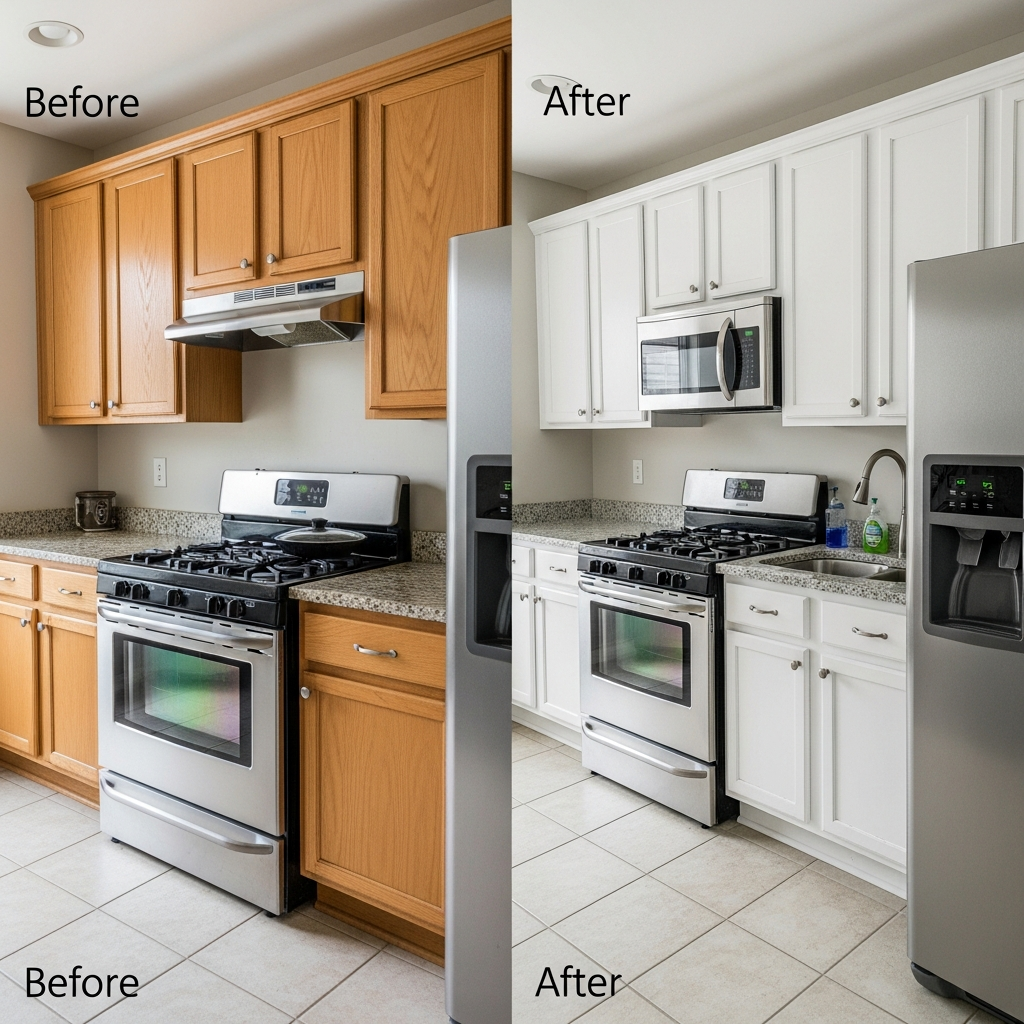 End of lease clean before and after