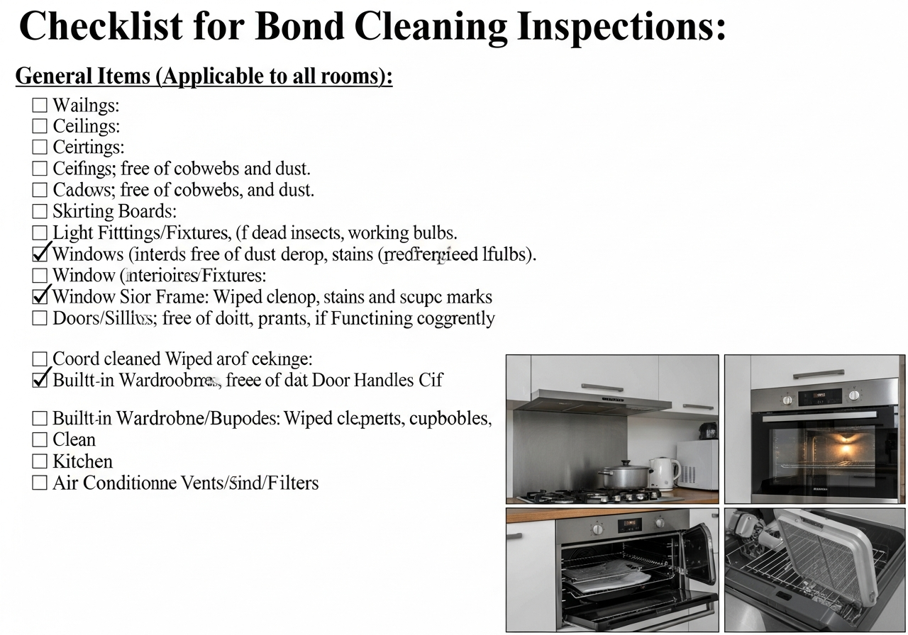 Bond clean checklist