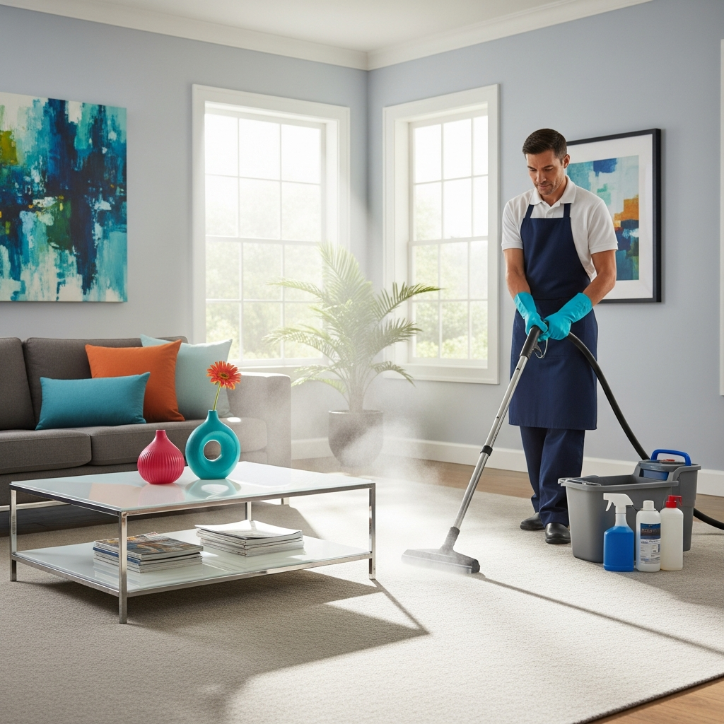 Carpet steam cleaning