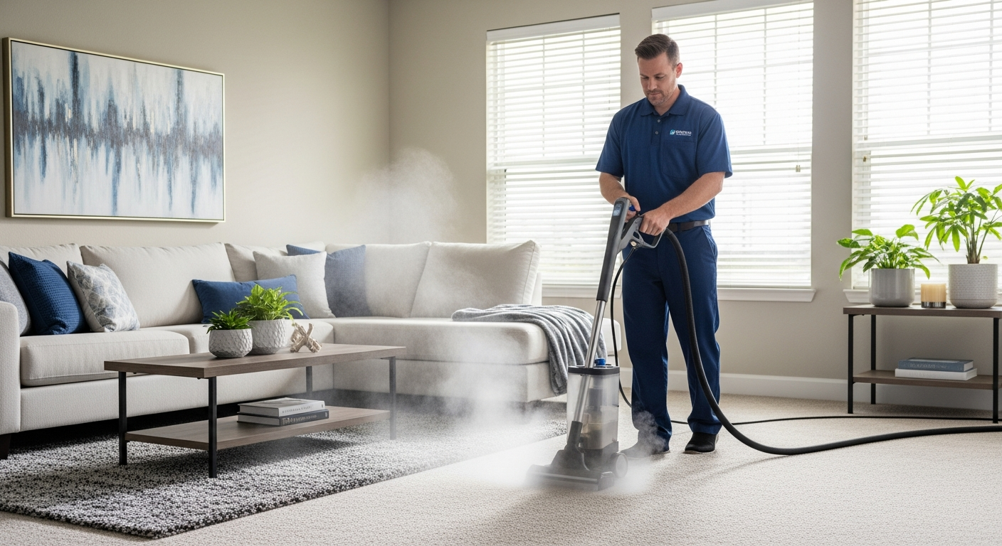 Carpet steam cleaning in Cranbourne North home