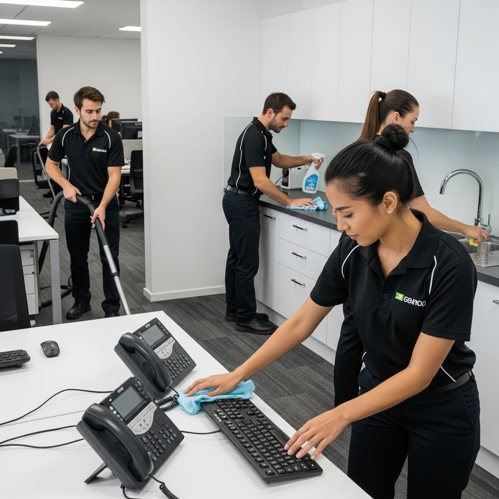 Commercial cleaners in Ryde office