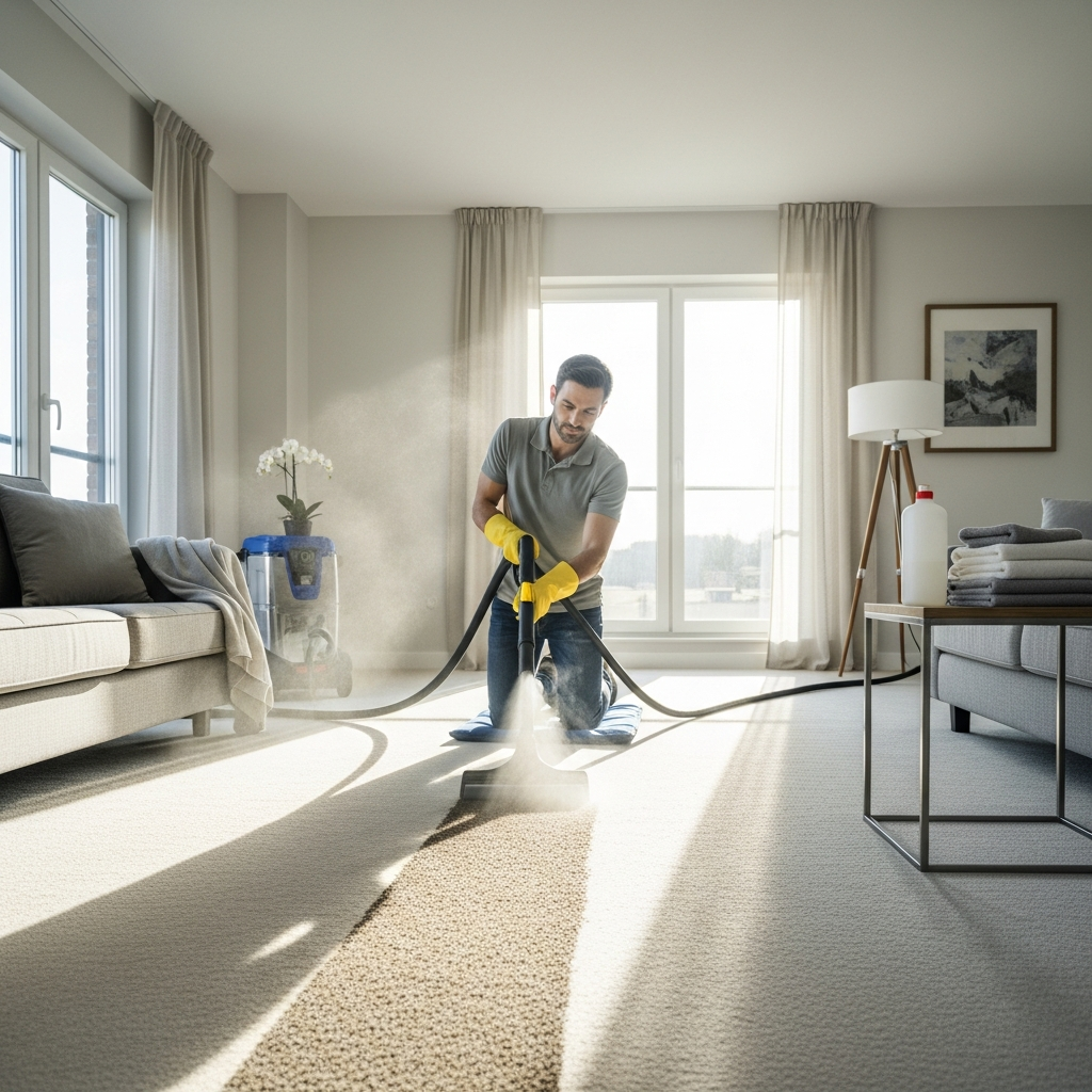 Carpet steam cleaning in Seabrook rental
