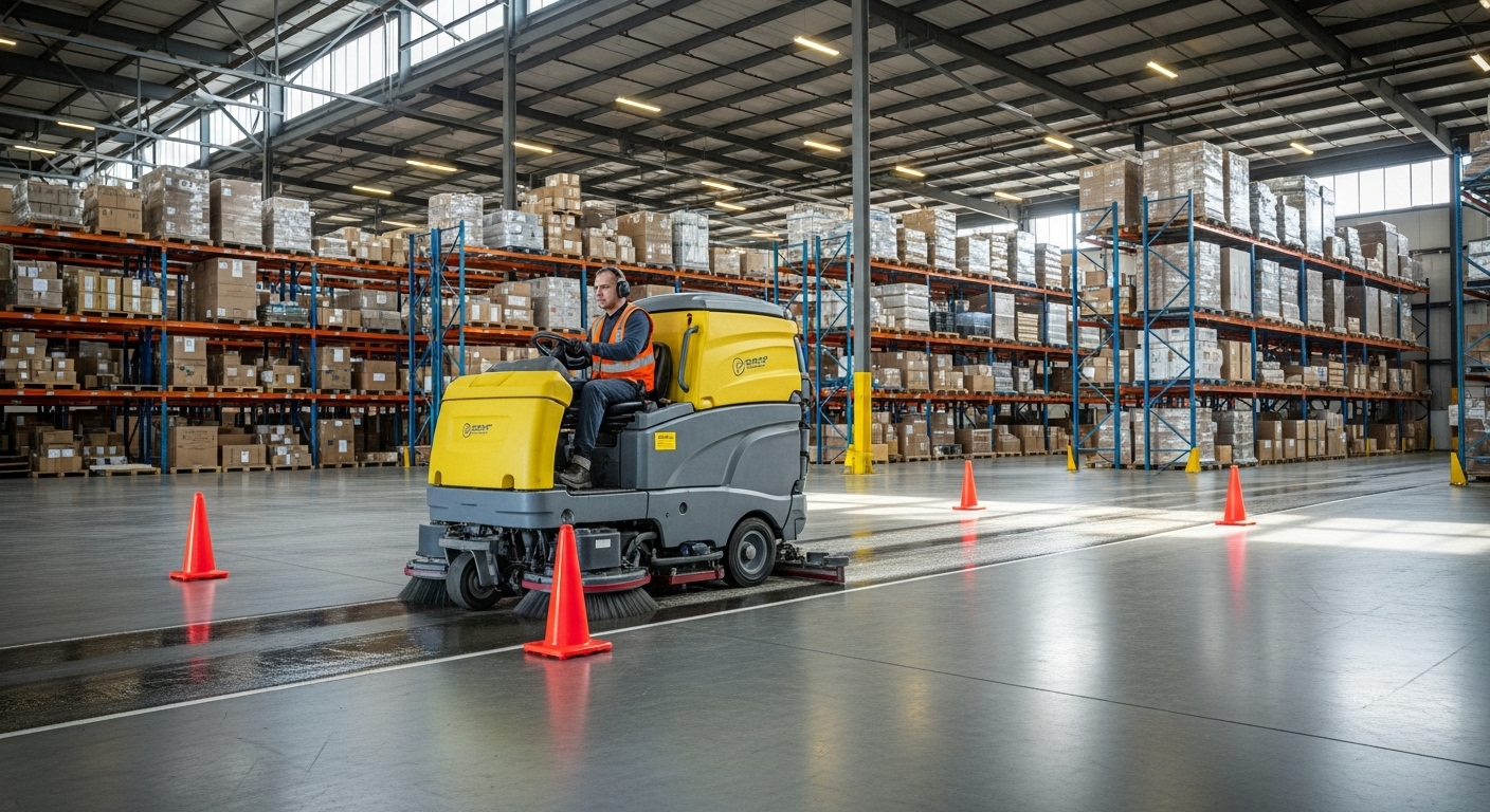 industrial floor cleaning machine