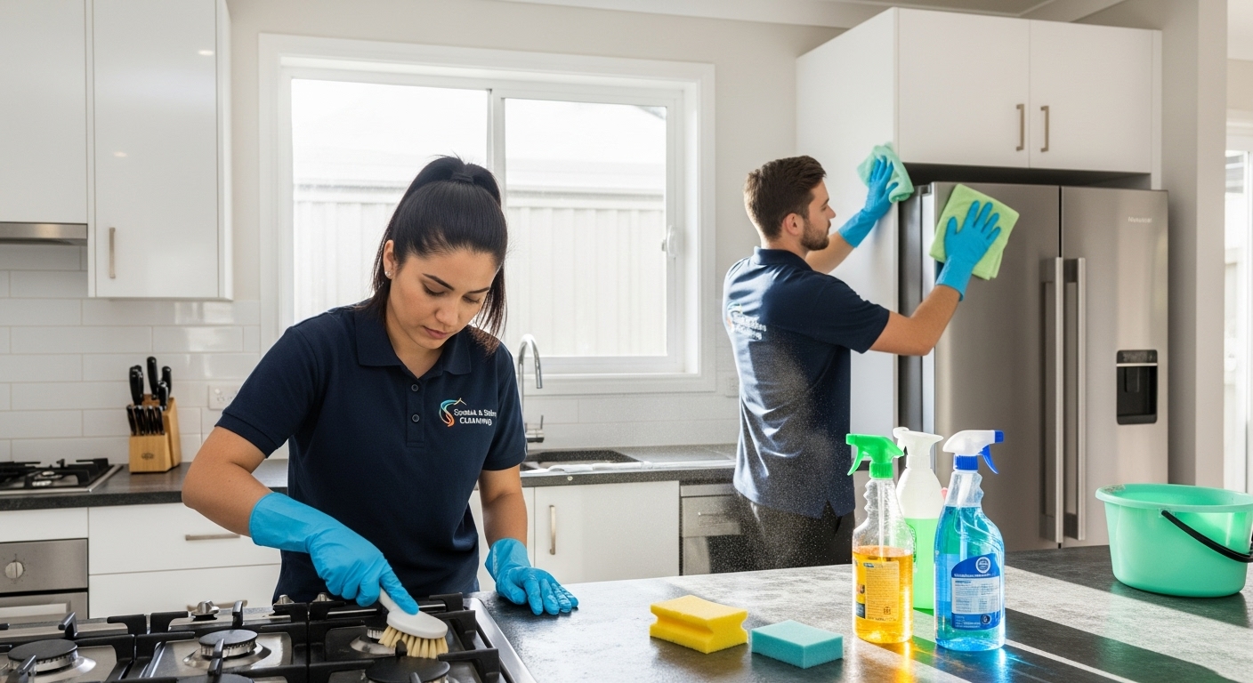 End of lease bond cleaning Austral kitchen