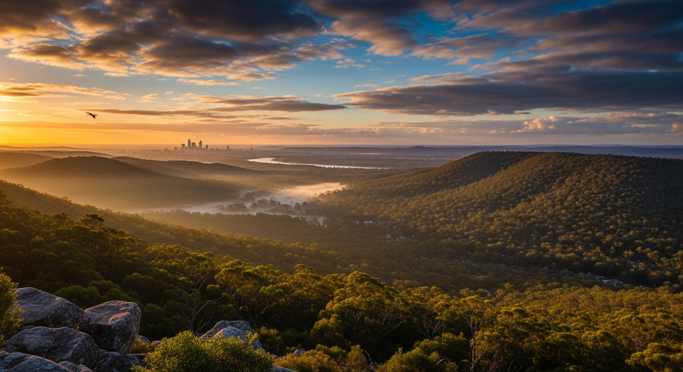 Gooseberry Hill lookout panorama
