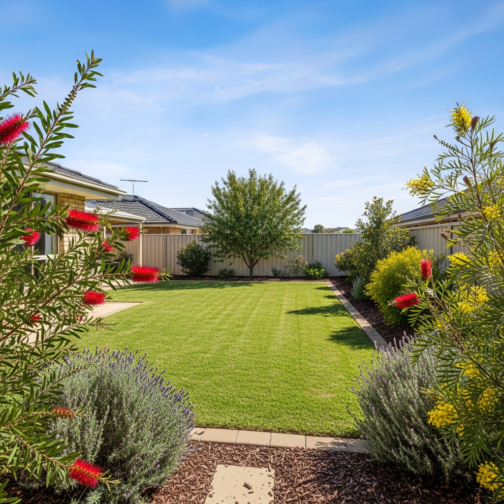 Wandi backyard with native plants