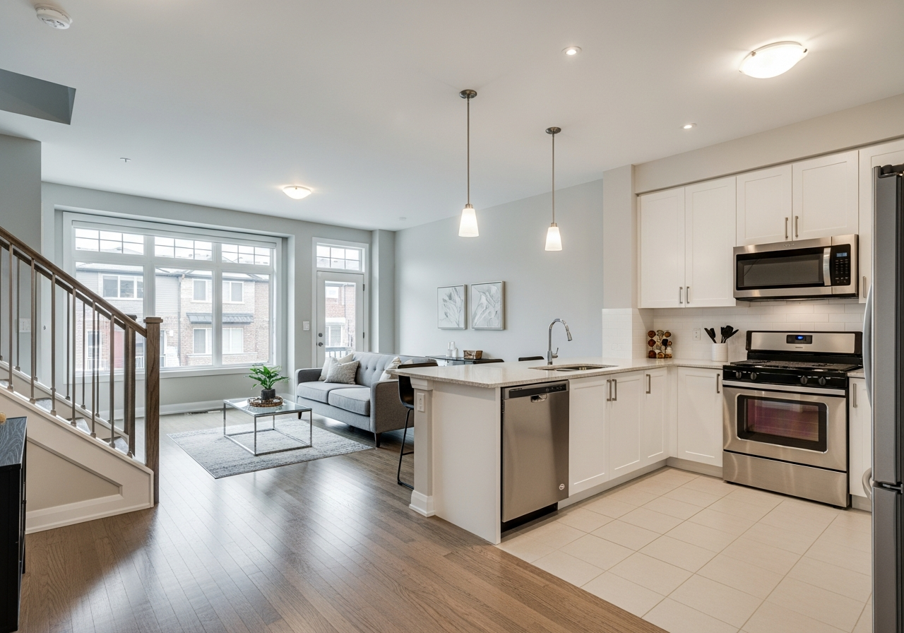 Townhouse ready for end of lease cleaning