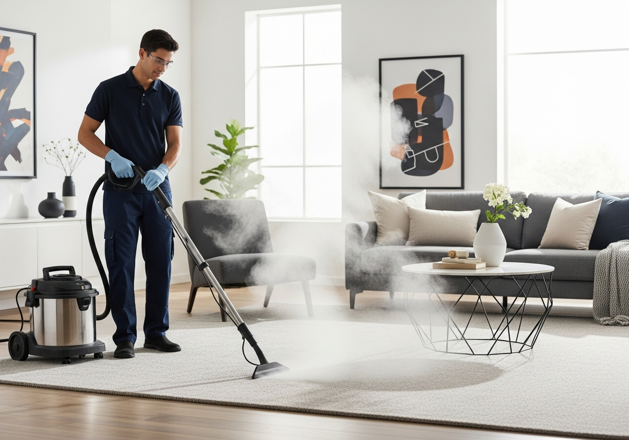 Carpet steam cleaning