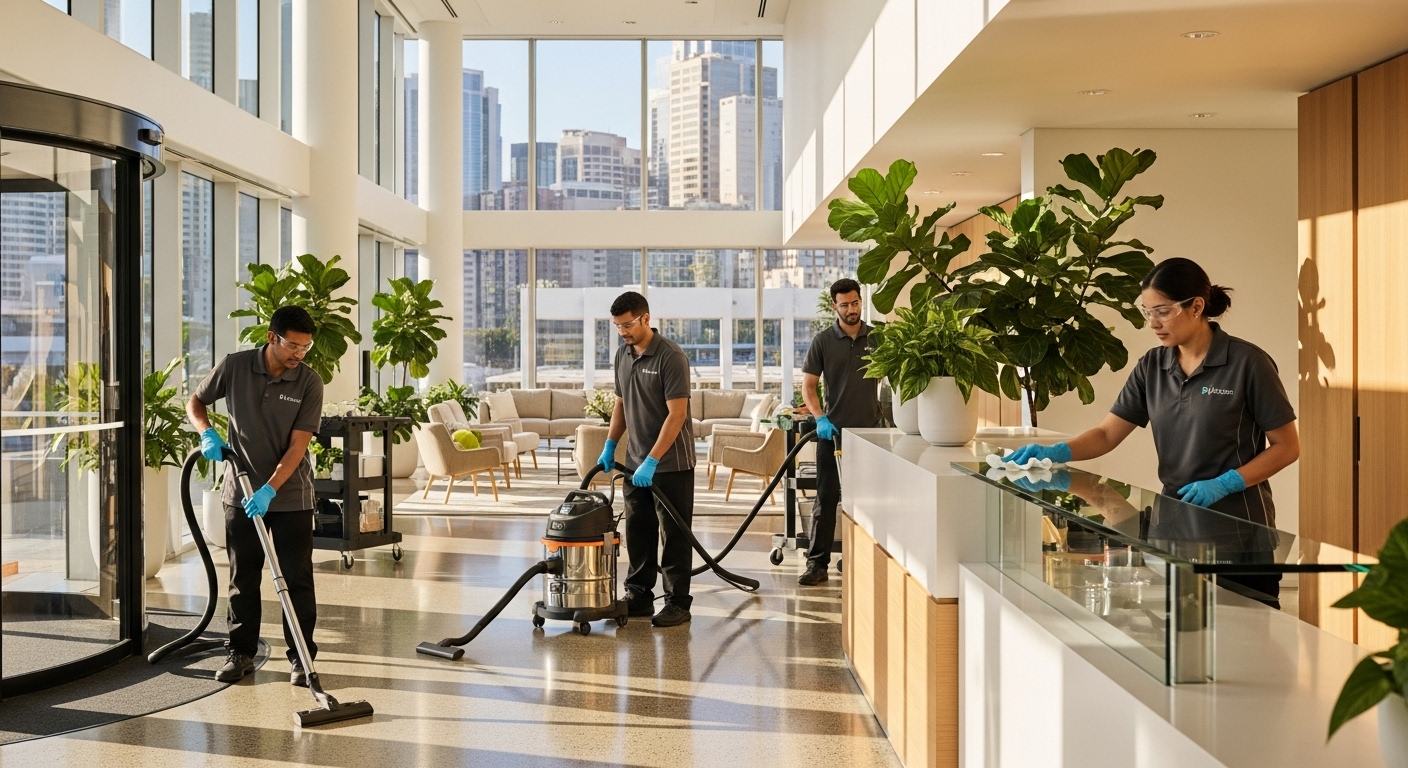 Commercial cleaners in Sydney office