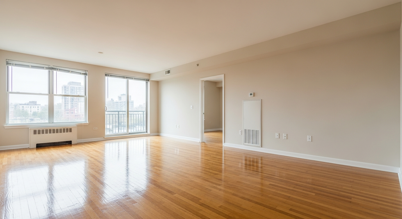 Empty apartment ready for inspection
