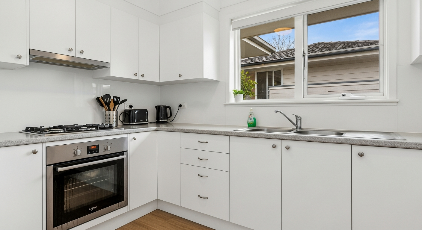 Sparkling clean kitchen