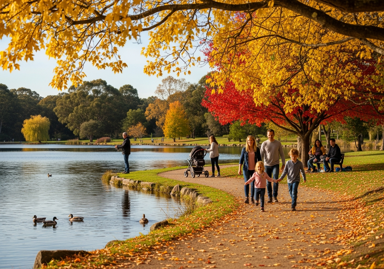 Taylors Lakes lake and walking trail