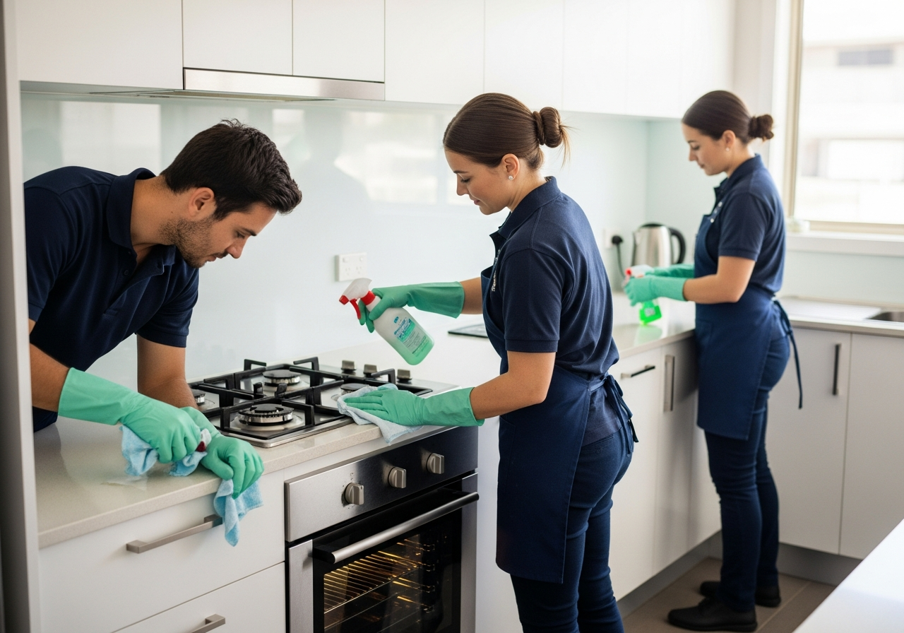 End of lease cleaners at work in Coolaroo property