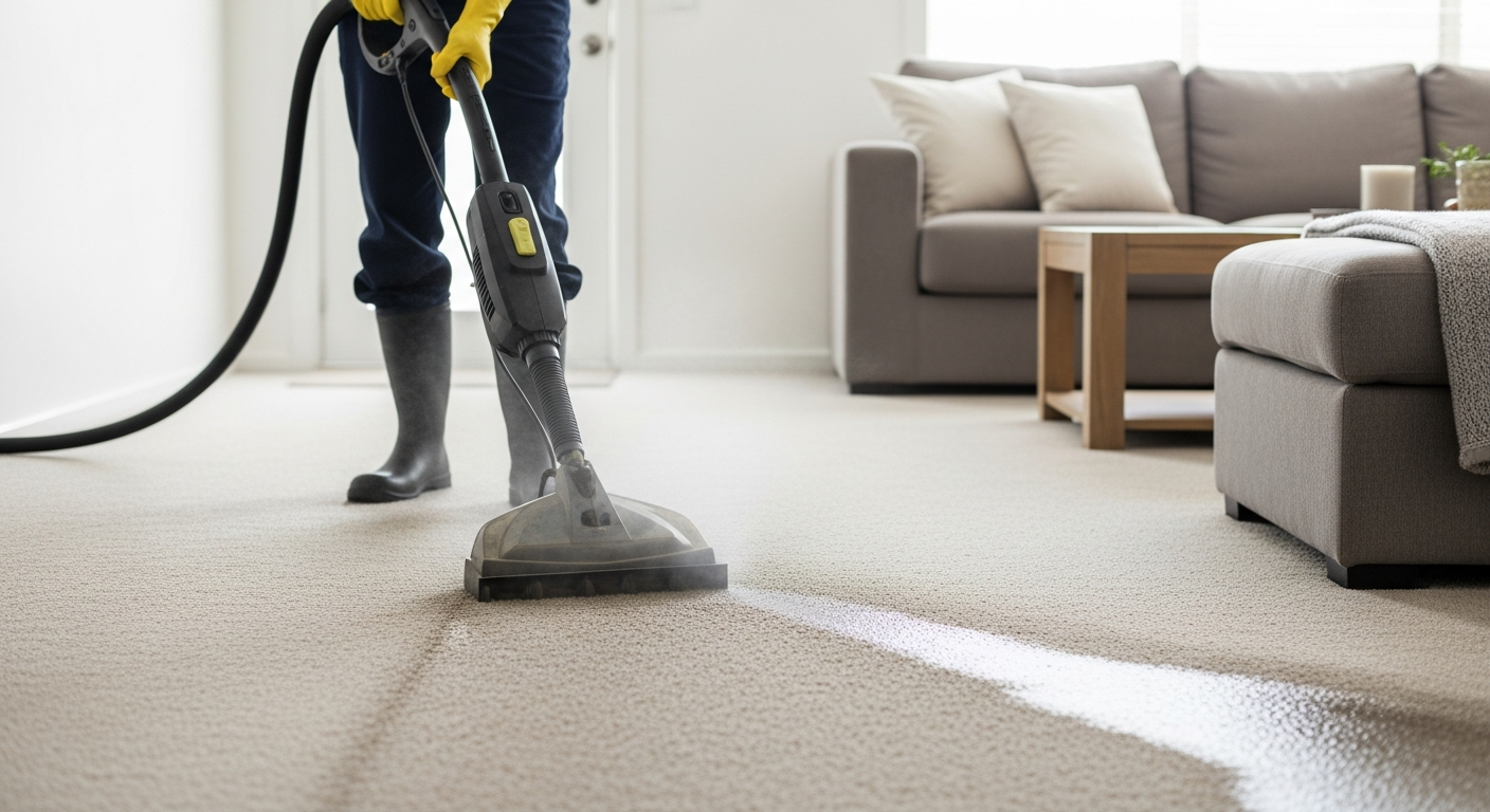 Carpet steam cleaning