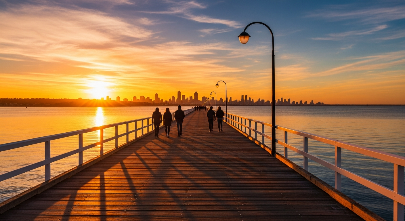 St Kilda pier sunset