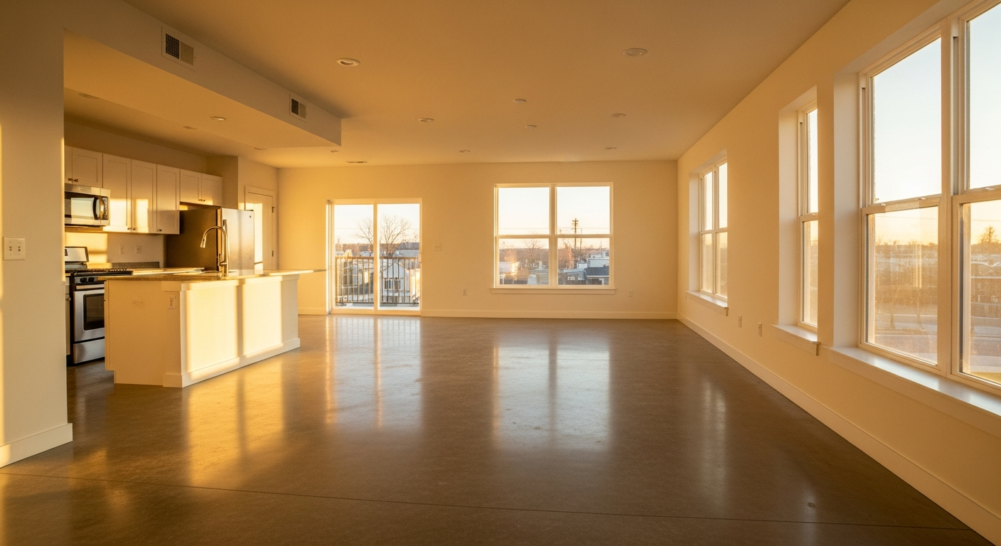 Clean rental property ready for inspection