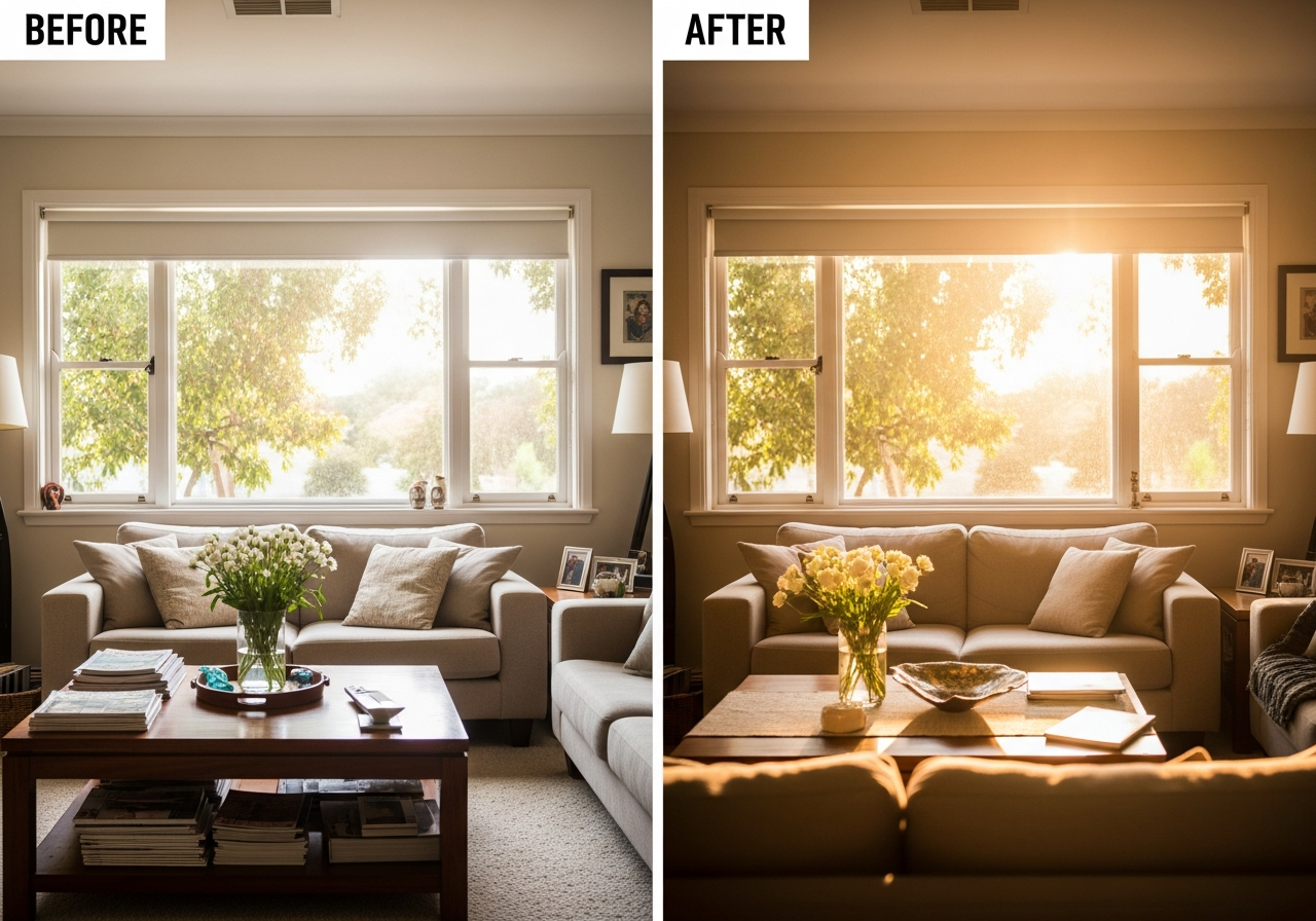 End of lease clean living room