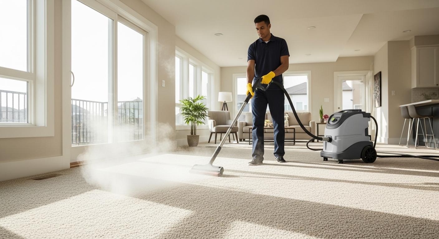 Carpet steam cleaning
