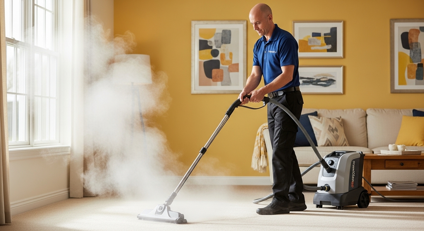 Carpet steam cleaning