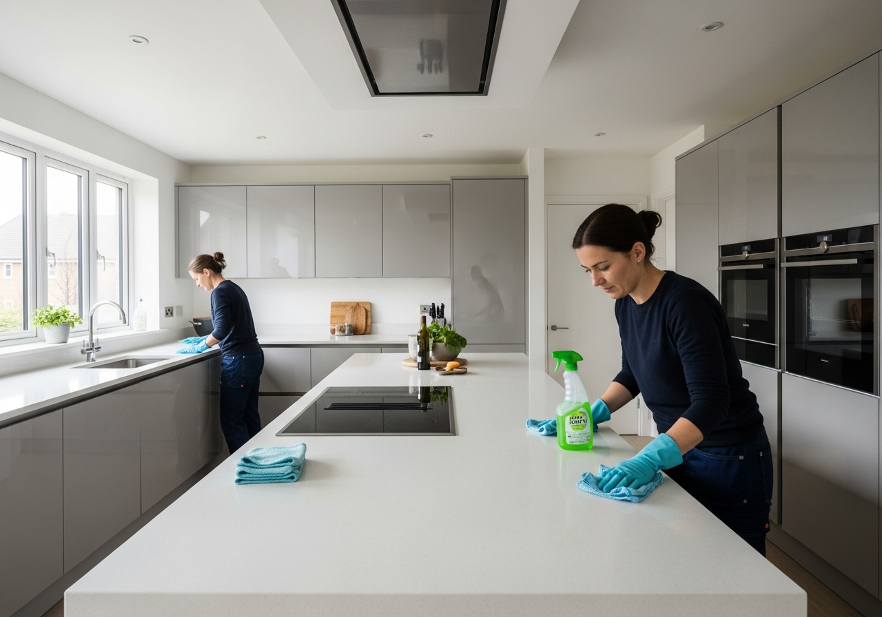 Kitchen vacate clean