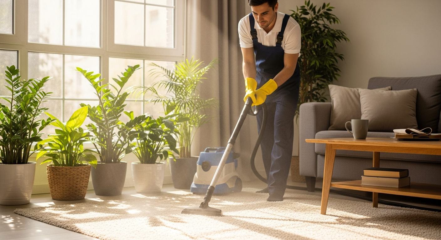 Carpet steam cleaning