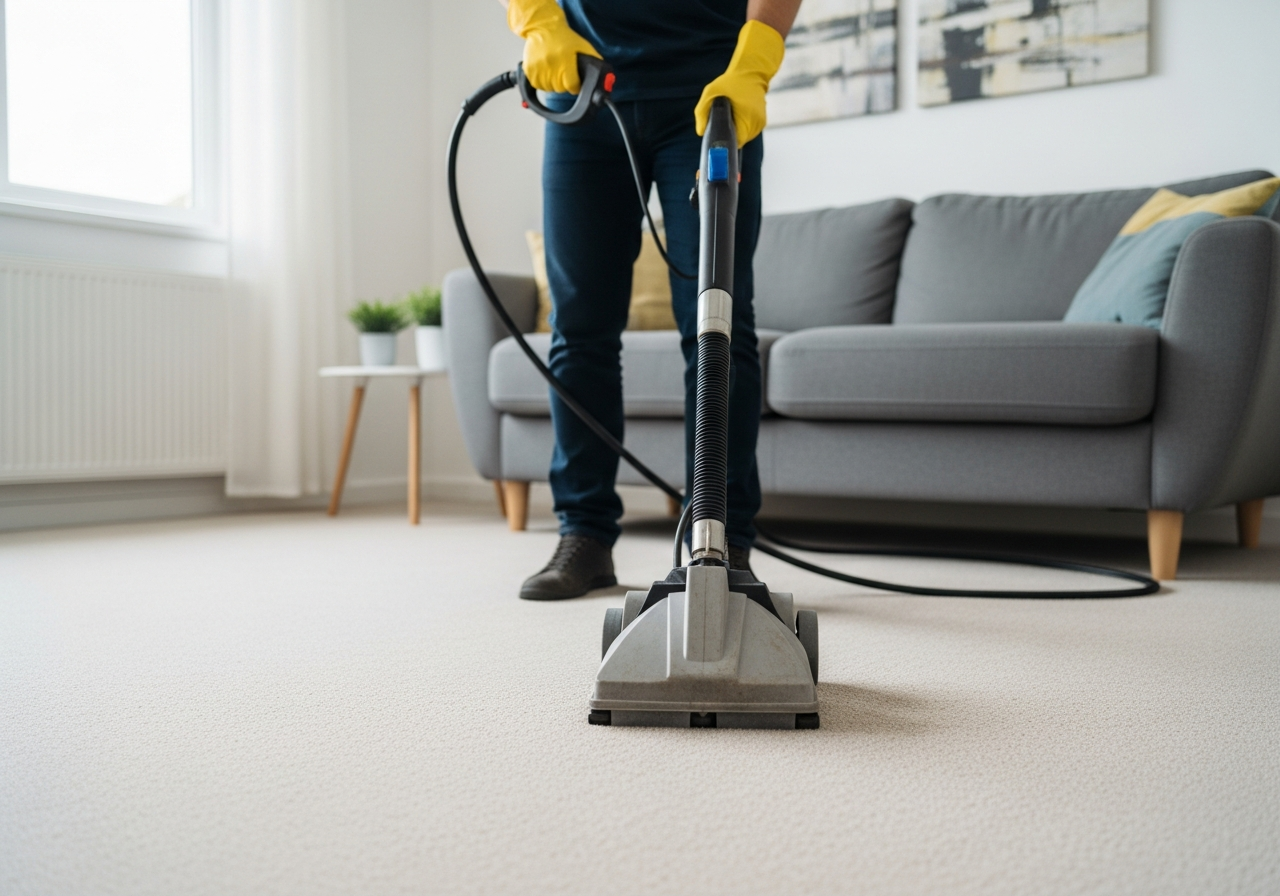 Carpet steam cleaning